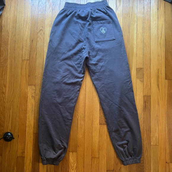 Badkiss Brown Sweatsuit Heavyweight Drop Shoulder Cropped Oversized Hoodie - Picture 2 of 9